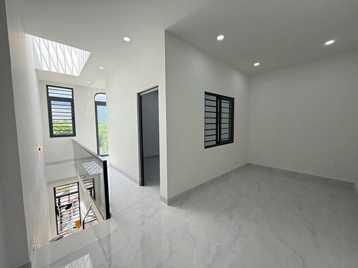 Bàn giao dự án xây nhà phố 1 trệt 1 lầu hiện đại