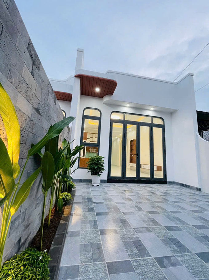 Bàn giao xây nhà trọn gói nhà cấp 4 hiện đại