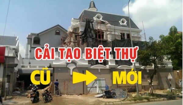 cải tạo nhà biệt thự cũ